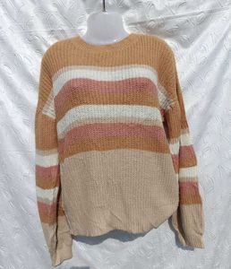 Y2k Striped Pullover Sweater 🧡