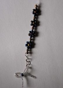 Beaded Floral Mobile Charm🌸🤎