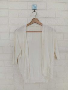 Elegant White Open Shirt