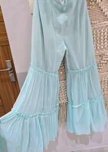Sky Blue Colour Sharara Set With Duppata