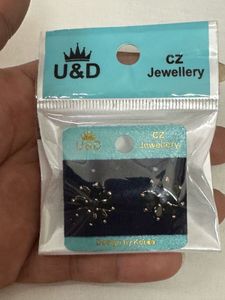 Black Flower Earrings
