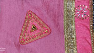 💓😍New Beautiful Pink Saree💓😍