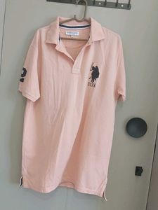 USPA Peach Polo T-Shirt