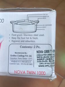 Nova Twin 1000 Insulated Casserole