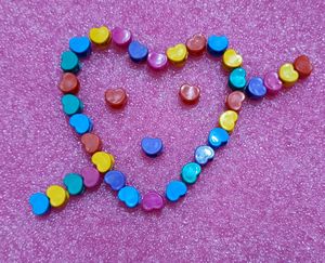 Colorful Heart Clips
