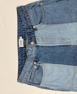 Unisex Patchwork Denim Jeans