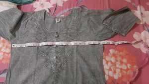 Kurta Grey Denim Looks