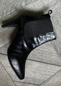 Adorly Kitten Heeled Ankle Length Boots