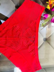 Sexy Red Colour Fancy Xxl Size Net Penty