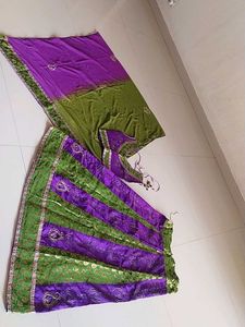 Purple &amp; Green Lehnga Choli