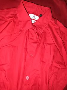 Burberry Red Button-Up