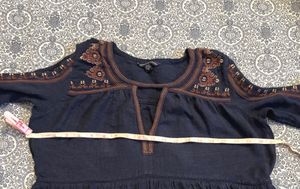 Embroidered Peasant Top (item 22)