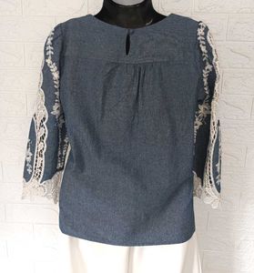 Imported Boho Embroidered Top
