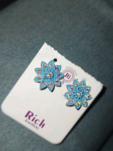 Blue Stud Earrings