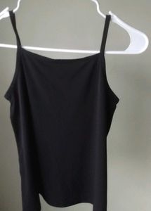 BENITO Black Neck Tank Top
