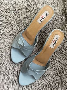Chic Blue Mules