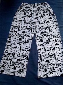 Abstract Print Palazzo Pants