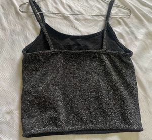 Sparkly Black Tank Top