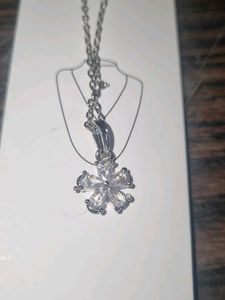 Flower Pendant With Chain