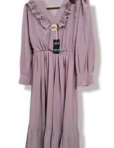 PURPLE MIDI DRESS
