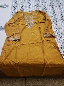 Elegant Mustard Kurta
