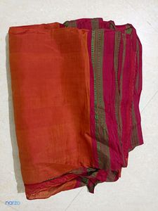 Brow Cut Green Saree