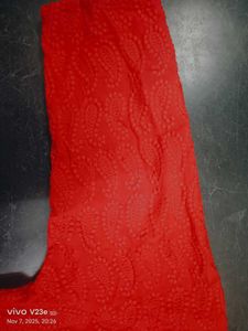 Red Cotton Kurti
