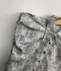 Polka Dot Sleeveless Shirt