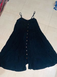 “navy Button-Down Dress”