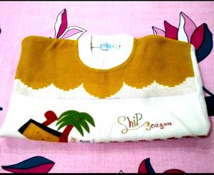 Cream Colour Full Sleeves Sweater