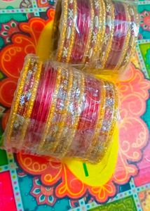 2-4 Size Maroon Colour Bangles Set Of 2