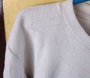 Pure White Pullover Sweater Bust Till 44 stretchy