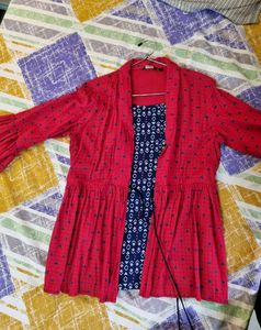 Zudio Red Empire Western Women&#39;s Top