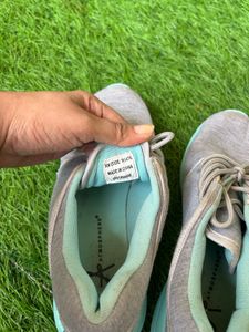 Grey Blue Shoes