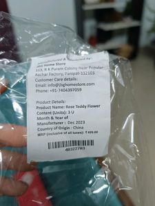 Teddy And Rose Gift Item