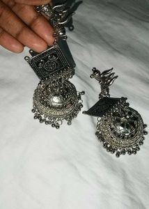 Statement Silver Earrings