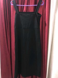 Black Bodycon Slit Dress.