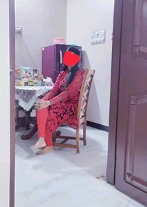 Red Floral Lace Sheer Dress