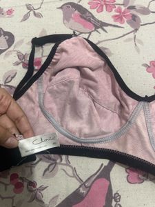 Clovia Floral Pink Bra, Bust- 36 C