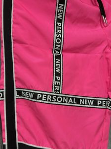 Pink Graphic Print Track Pants