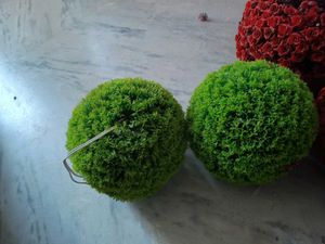Artificial Grass Rose Flower Topiary Lamp Balls