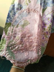 Floral Pakistani Three Piece Set