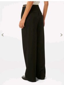 Black straight leg pant