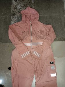 Pink Cropped Hoodie Jacket