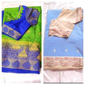 2 Silk Saree Combo.Fixed Price