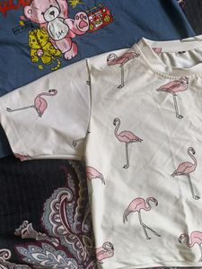 Combo Of 2 Crop Tshirts