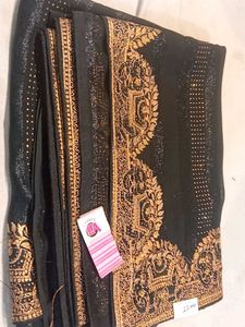 Elegant Black Saree