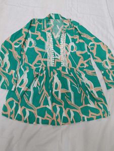 Sea Green Short Kurti