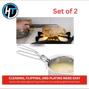 Stainless Steel Chimta for Roti/Chapati + Stainles