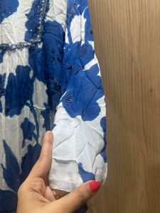White Blue Suit